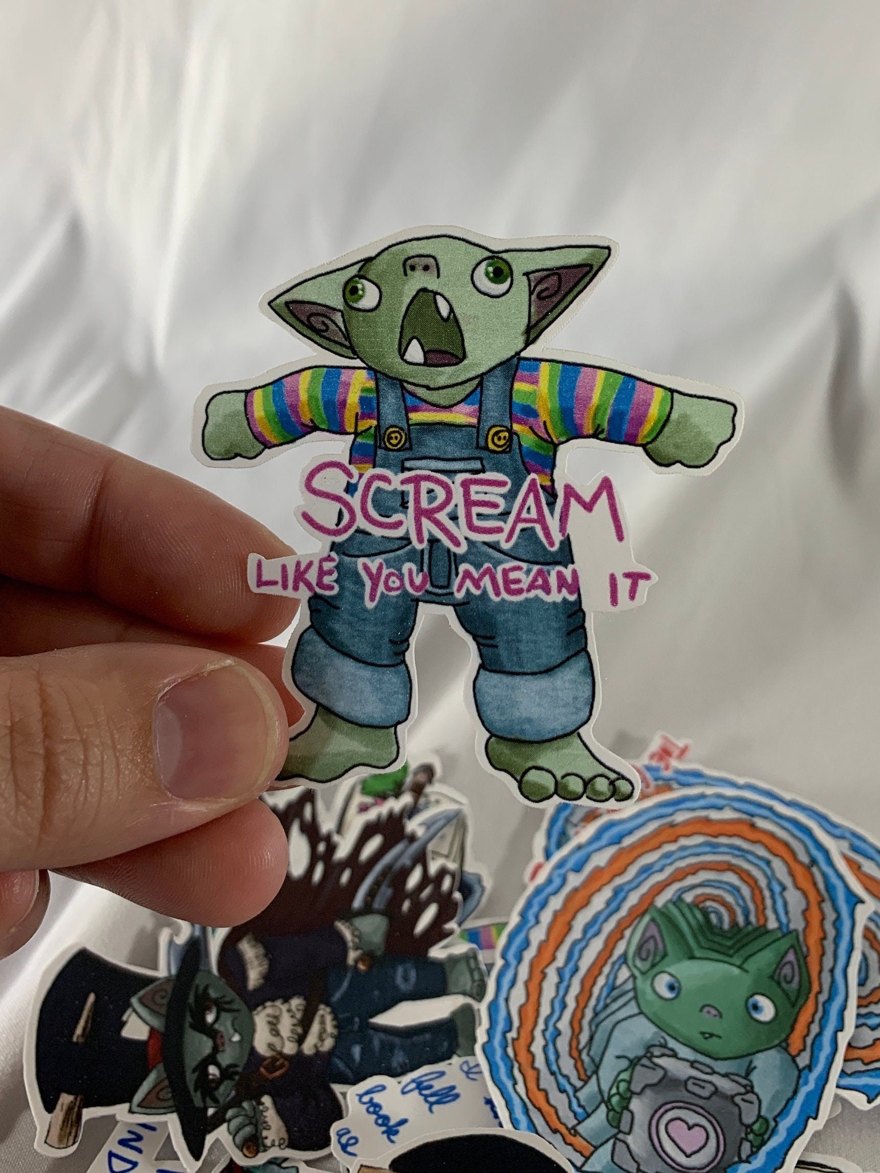 AAAAA the Goblin Motivational Sticker - Etsy