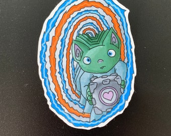 Caroline the Goblin Sticker