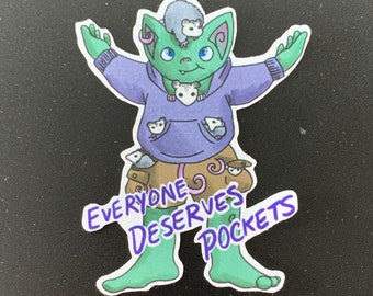 Blossom the Goblin Motivational Sticker