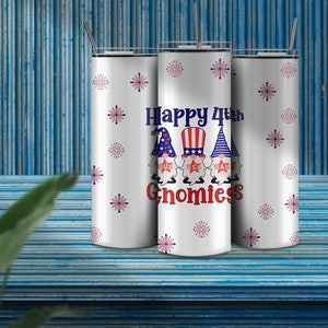 Gnome Hoppy Easter Teal 20oz Insulated Tumbler