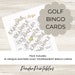 Masters Golf Bingo Game Printable, Masters, Masters Golf, Masters Golf Party, Bingo Game ...