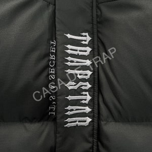 DAMES Trapstar Decoded Puffer Jacket Pufferjack met capuchon in zwart afbeelding 7