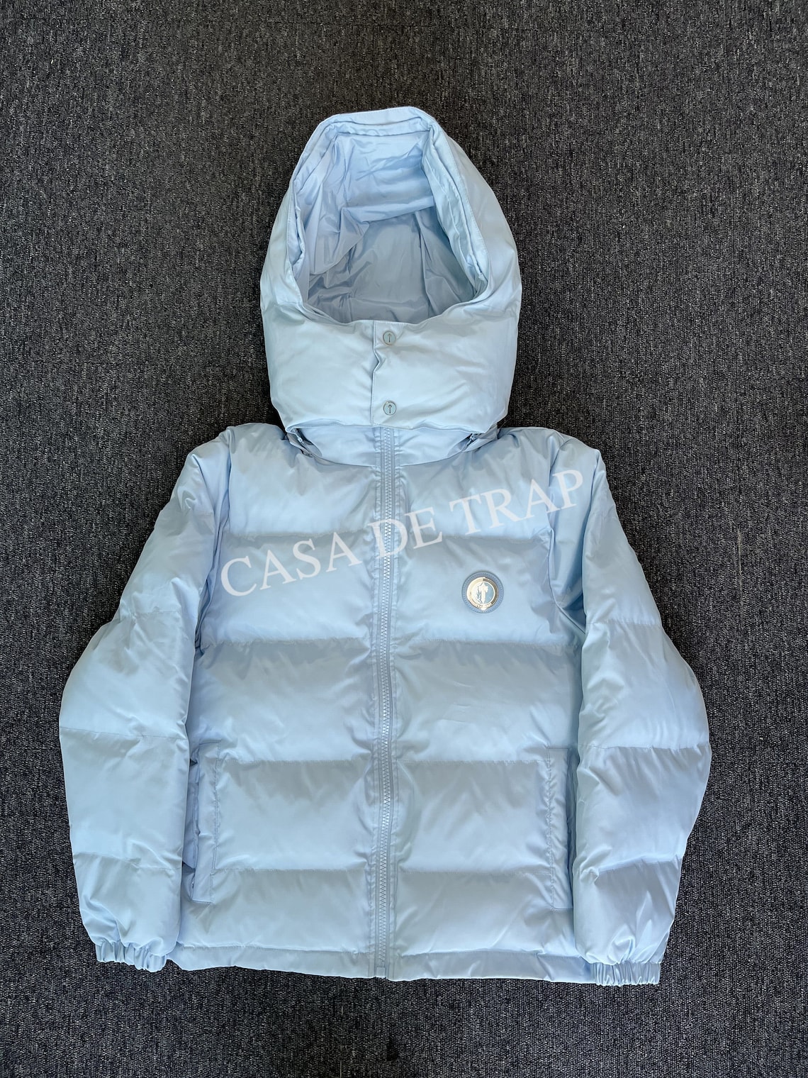Trapstar Irongate Detachable Hooded Puffer Jacket in Blue - Etsy
