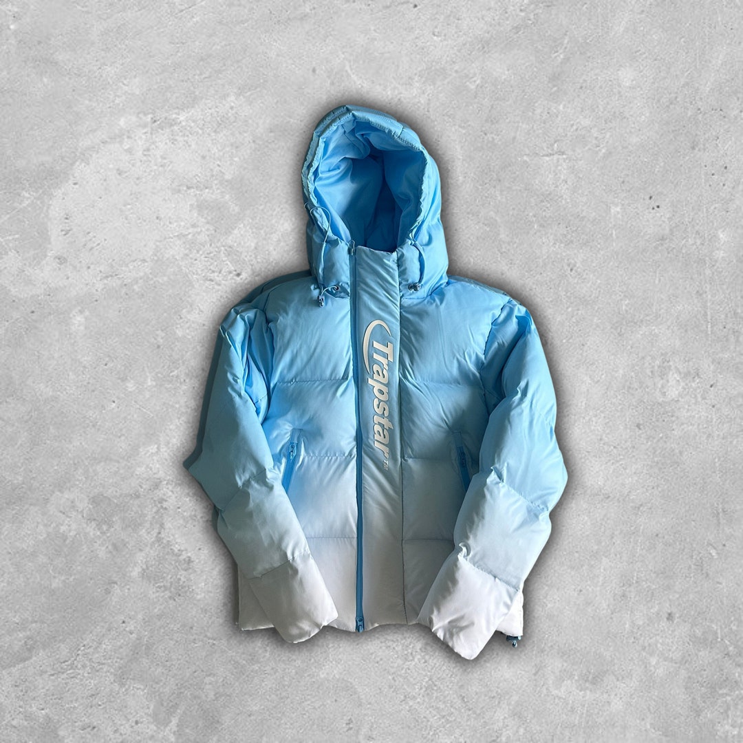 Trapstar Hyperdrive Technical Hooded Puffer Jacket Gradient Blue - Etsy