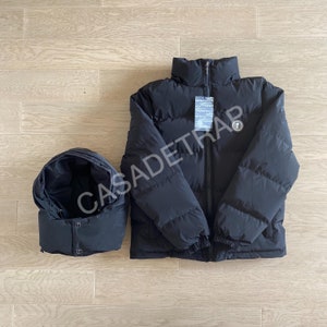 Trapstar Irongate Detachable Hooded Puffer Jacket in Black zdjęcie 3