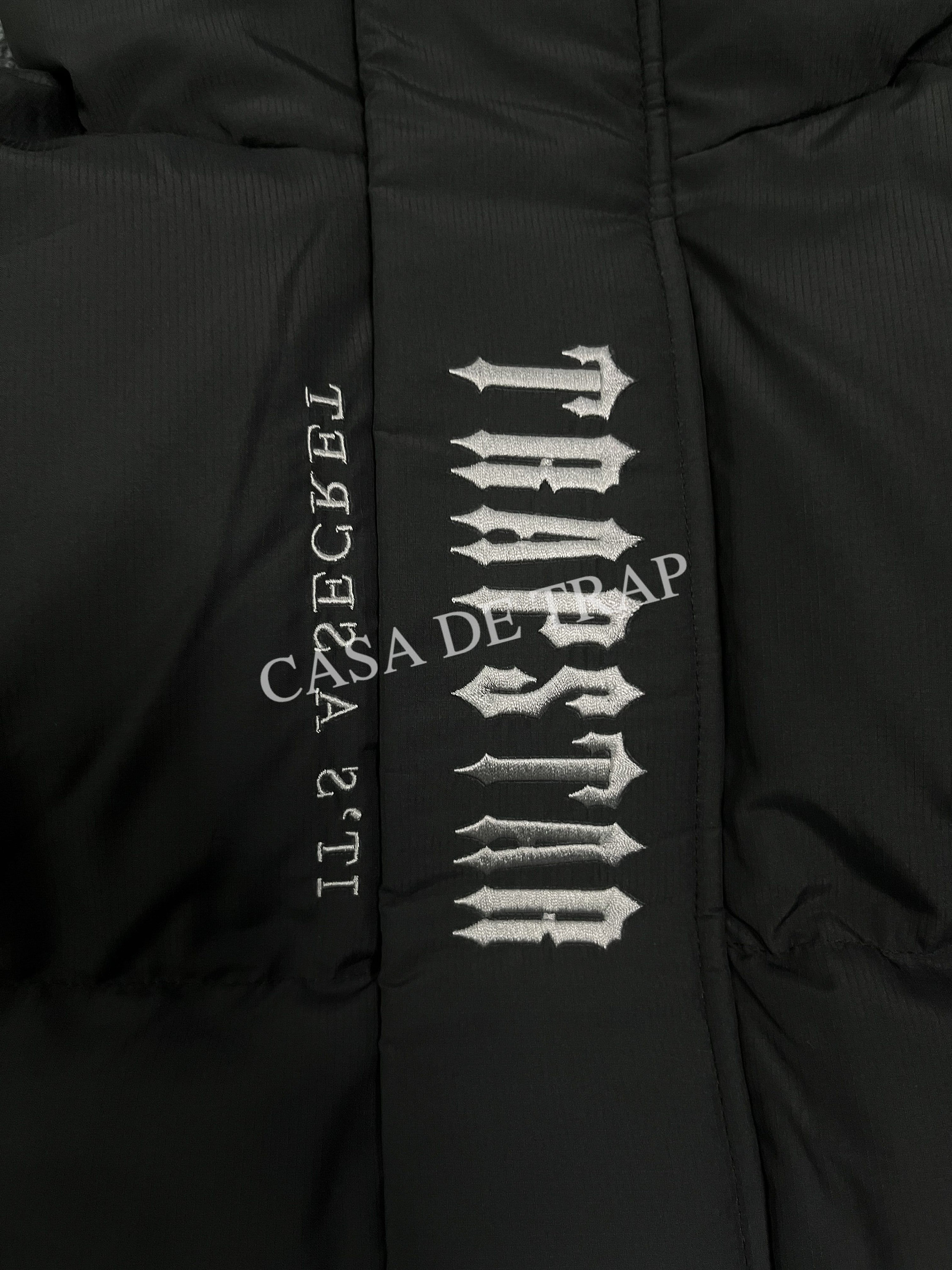 Trapstar Decoded 2.0 Detachable Hooded Puffer Jacket in Black Gradient ...