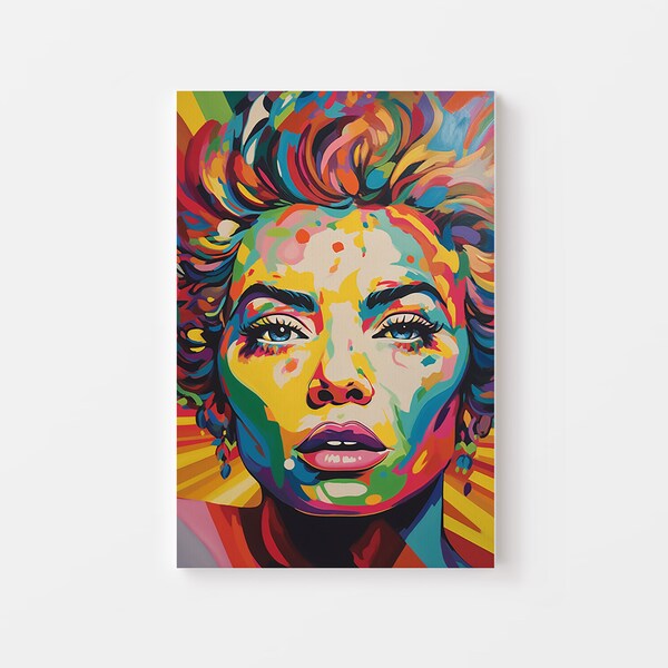 Pop Culture Iconic Lady Painting