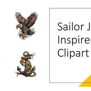 Sailor Jerry Inspired Clipart bundle: Vintage Tattoo Art for Your Creative Projects