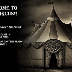 Creepy- Circus- MEGA Bundle-Clowns-Freaks-Animals and more!-Digital Download-AI-Generated-Old Photography style-Instant Download-25 prints