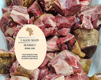 10LB Fresh local Goat Meat/ Raw fresh Goat meat with skin/Mature Goat/ NEXT Day AIR Delivery