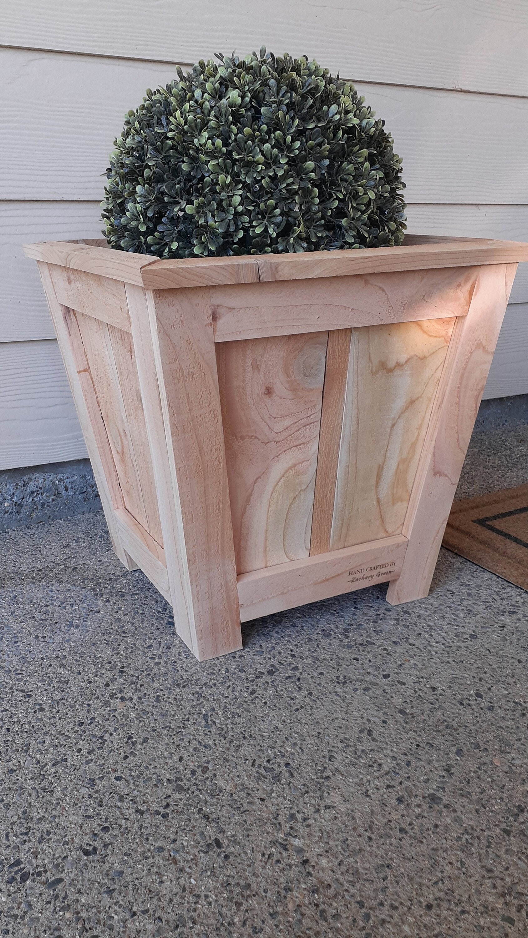 Download PLANS to Build a DIY Wood Planter Box. 5 Gallon Bucket