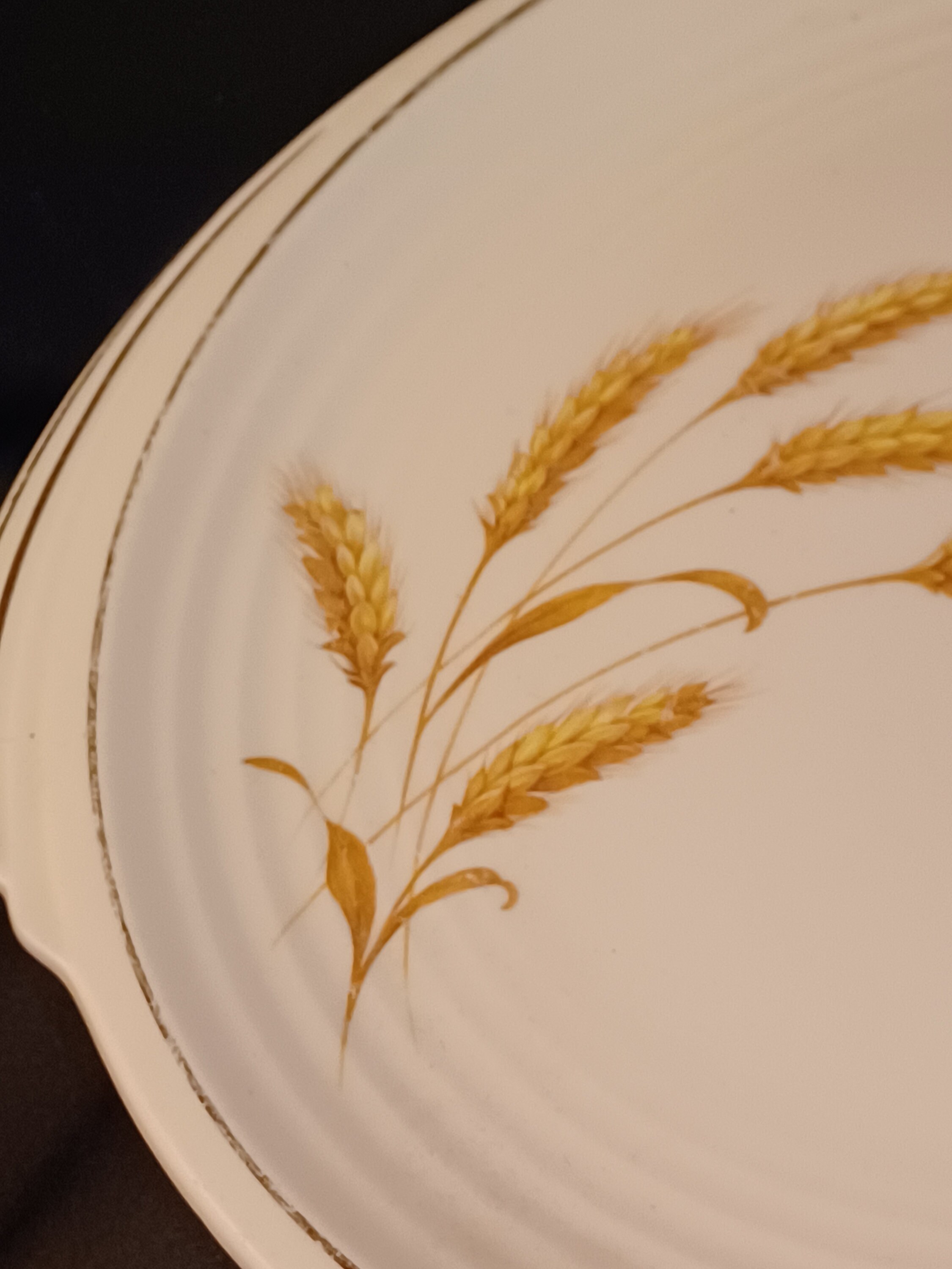 Edwin M. Knowles Wheat Pattern Platter 1940s - Etsy