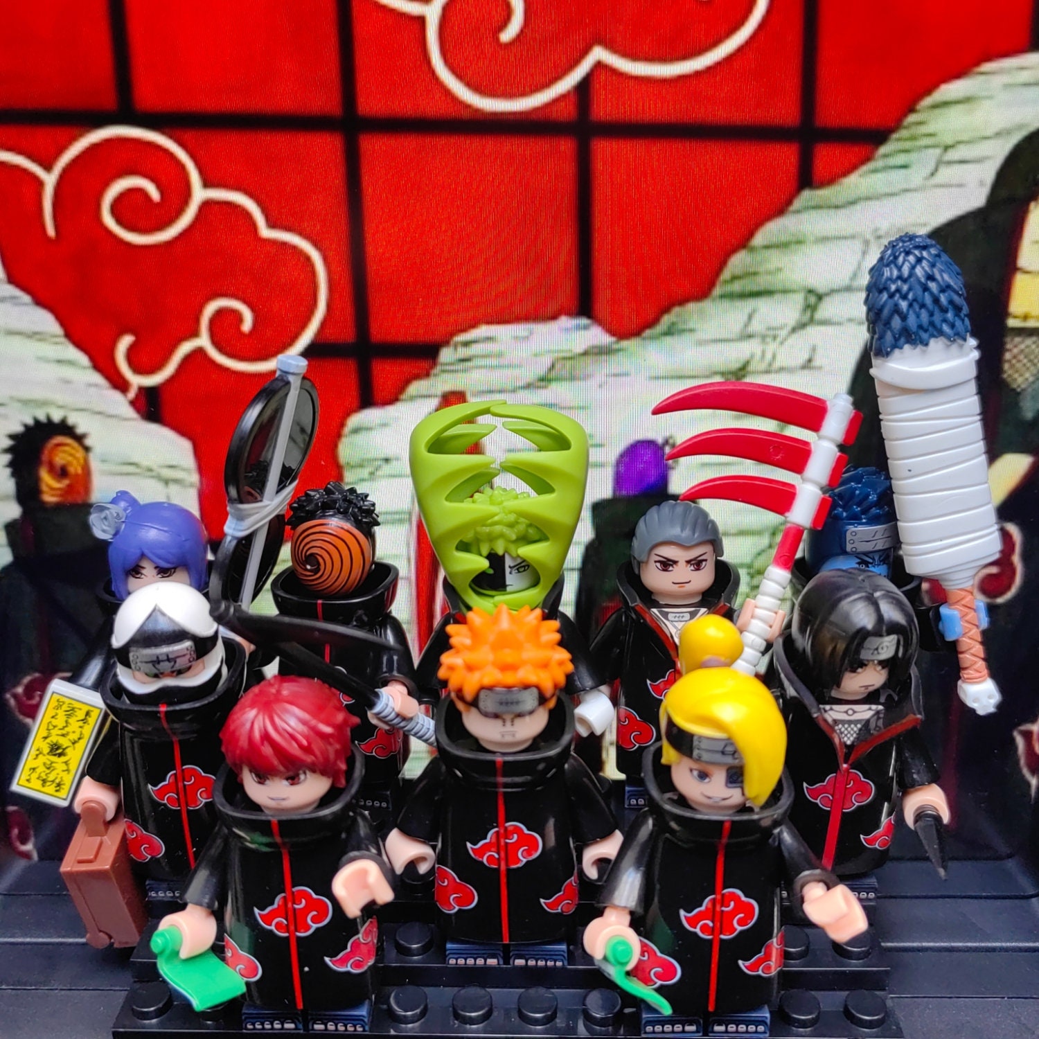 10PCS Naruto Akatsuki Sharingan Rings Set Anime Itachi Action Figure  Cosplay Metal Jewerly Accessory Children Kids Stuff Gifts - Realistic  Reborn Dolls for Sale