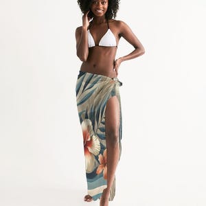 All-Over Print Swim Cover Up Tropical Wave| Stylish & Lightweight
