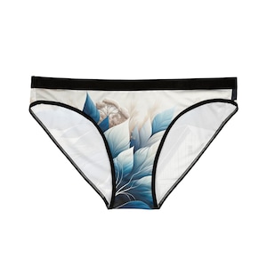 Indigo Flora Expanse Rustic Women&#39;s Underwear, Comfortable Briefs, Eco-Friendly Lingerie, Gift for Her, Everyday Essentials