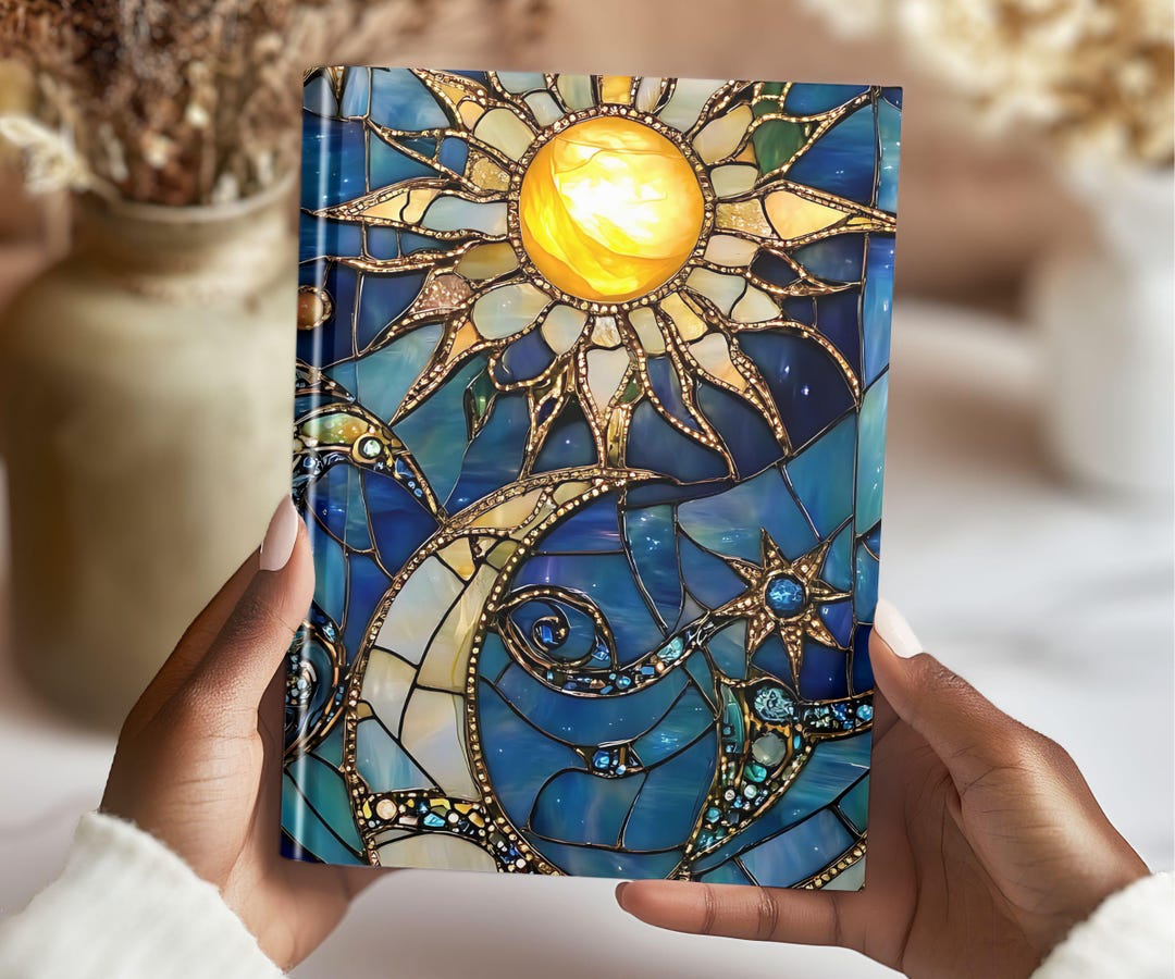 Celestial Boho Lunar Space Journal Notebook Gift for Her, Hardcover ...