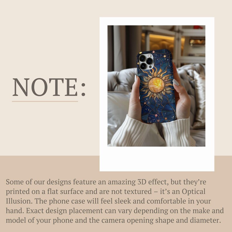 a person holding up a cell phone with a picture of a sun on it