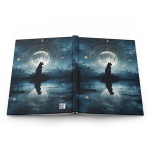 Celestial Gift, Astrology Lover Gift, Black Cat Lover Gift, Gift For Cat Mom, Gift For Cat Owner, Witch Journal, Stars Galaxy Notebook 25 image 8