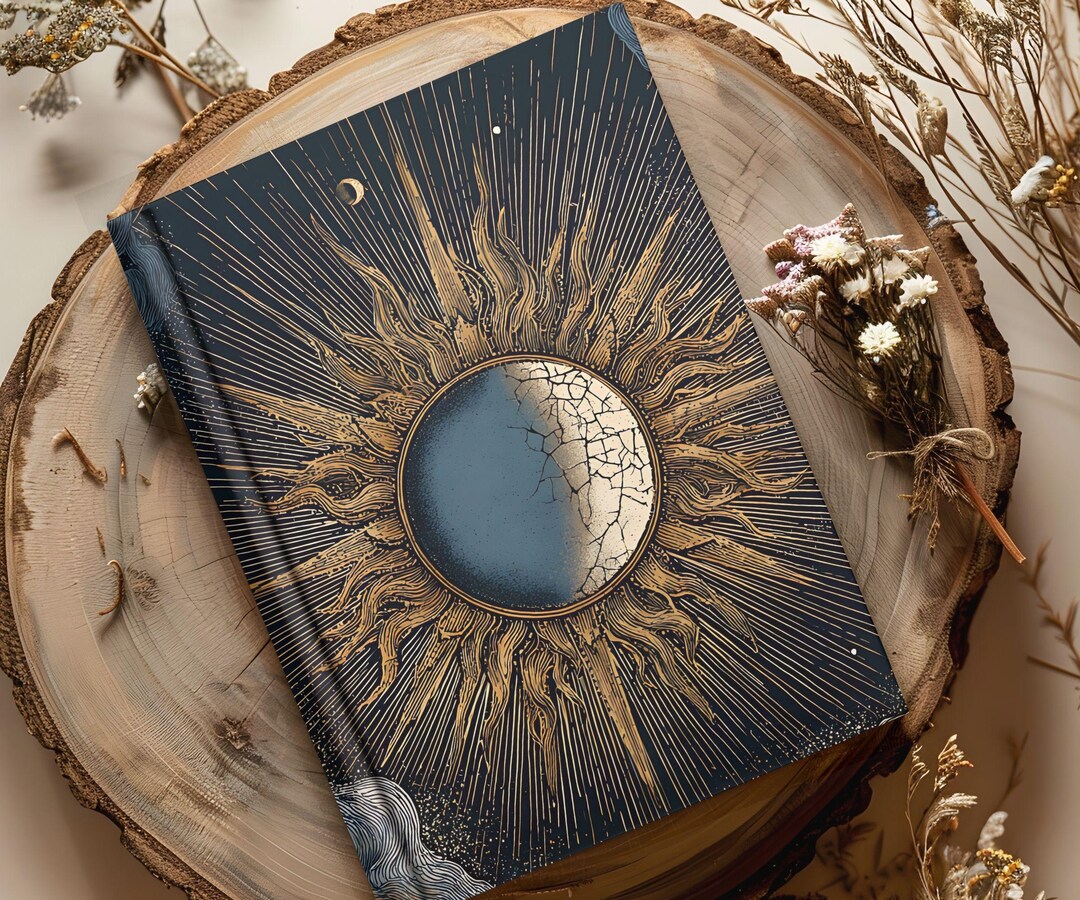 Celestial Sun & Moon Journal: Blue and Gold Astrology Notebook ...
