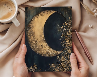 Celestial Gift, Astrology Lover Gift, Celestial Journal, Witch Journal, Moon And Stars Lunar Lined Notebook, Dream Journal Diary For Women 2