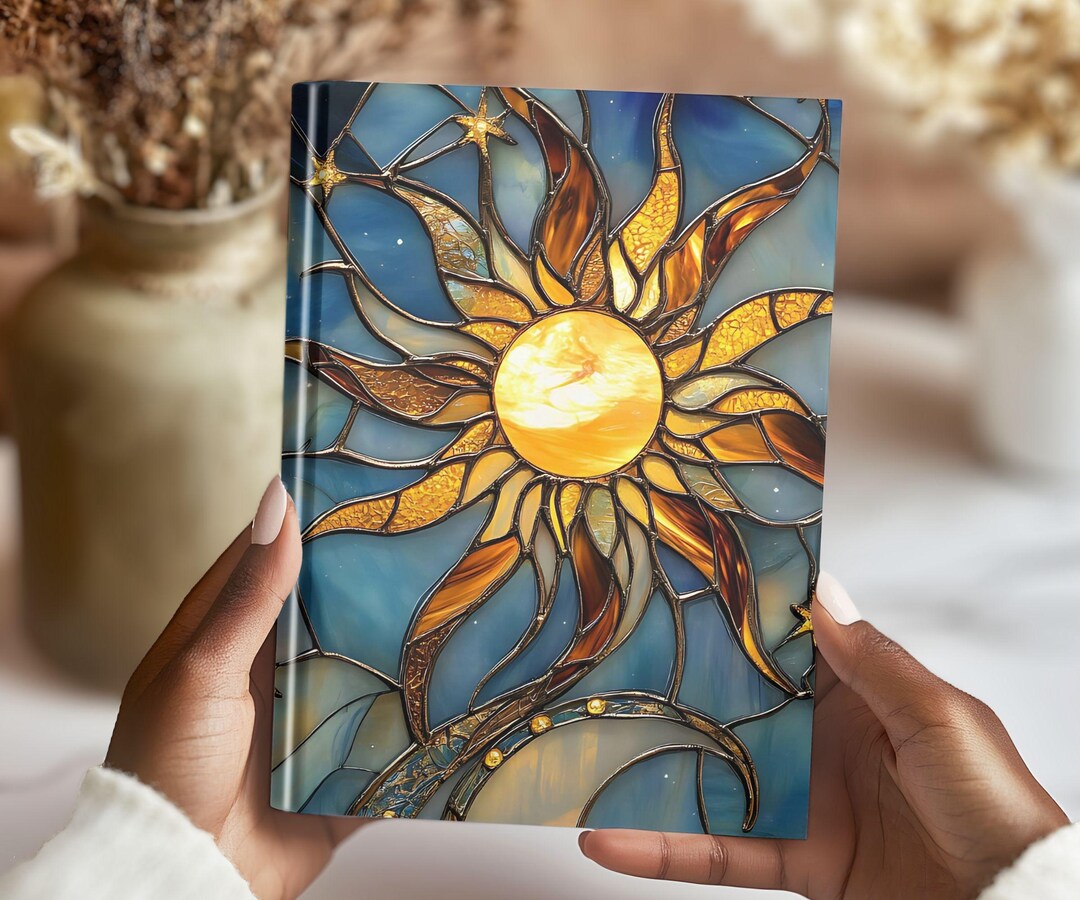 Celestial Boho Lunar Space Journal Notebook Gift for Her, Hardcover ...