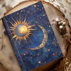 Celestial Boho Lunar Space Journal Notebook Gift for Her, Hardcover ...