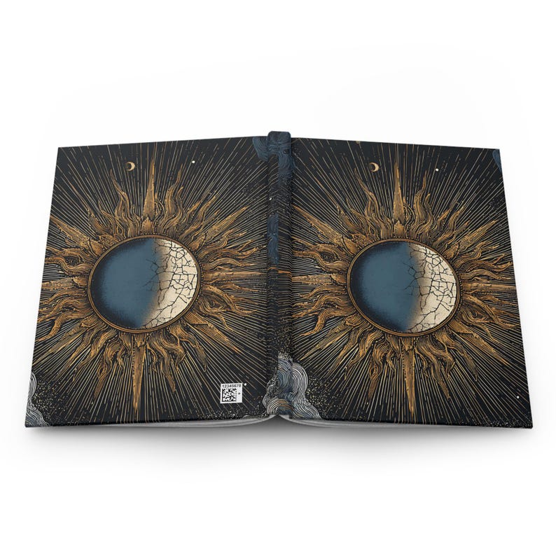 Celestial Sun & Moon Journal: Blue and Gold Astrology Notebook ...