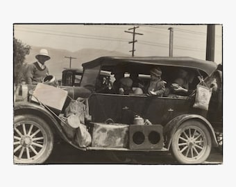 Dust Bowl Refugees California - Foto de Dorothea Lange - Historia de los migrantes de la década de 1930 - Impresión de 14x18