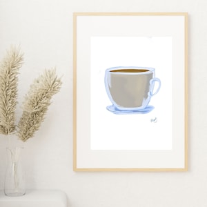 Pintura em caneca de café, arte digital, download instantâneo, download de impressões artísticas, para impressão
