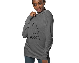 Boooty Hooded long-sleeve tee