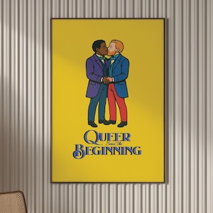 Queer since the Beginning -  Queer art, Gay wall art, Queer decor, Bi Pride, Gay, Queer, LGBTQ+, Asexual, Ally, Pride, Viking, Caveman, More