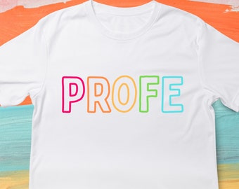 Camicia insegnante di spagnolo - Camicia Profe - Camicia insegnante bilingue - Camicia Maestra Bilingue - Camicia insegnante carina - Regalo insegnante di spagnolo