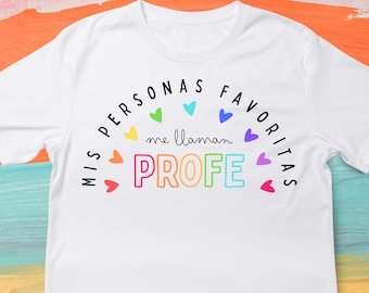 Camisa de profesor de español - Camisa Profe - Camisa de maestro bilingüe - Camisa de maestra bilingüe - Camisa linda de maestro - Regalo de maestro de español