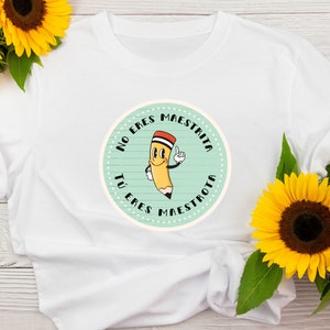 Bad Bunny Spanish Teacher Shirt - Bilingual Teacher Shirt - Maestra Bilingue Shirt - Cute Teacher Shirt - Spanish Teacher