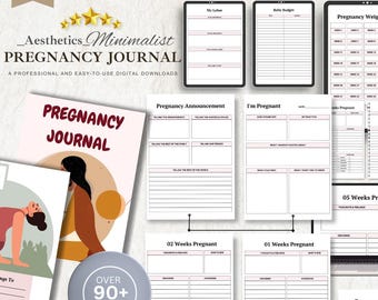 Pregnancy Journal, Baby Shower Gift, Expecting Mom Gift, Motherhood Diary, Maternity Keepsake Book, Mom-to-be Keepsake Book