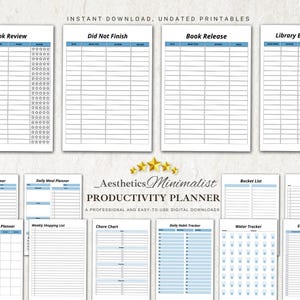 Productivity Planner Daily Organizer, Goal Setting Planner, Time Management Journal, Habit Tracker, Scheduler, Inspirational Quote Journal