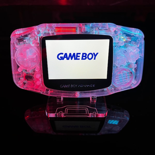 Game Boy Advance // Crystal Clear // FunnyPlaying IPS V2.0 LCD Display Mod