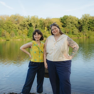 Nokomis Lake Top: Size Inclusive Sewing Pattern/Sailor Collar