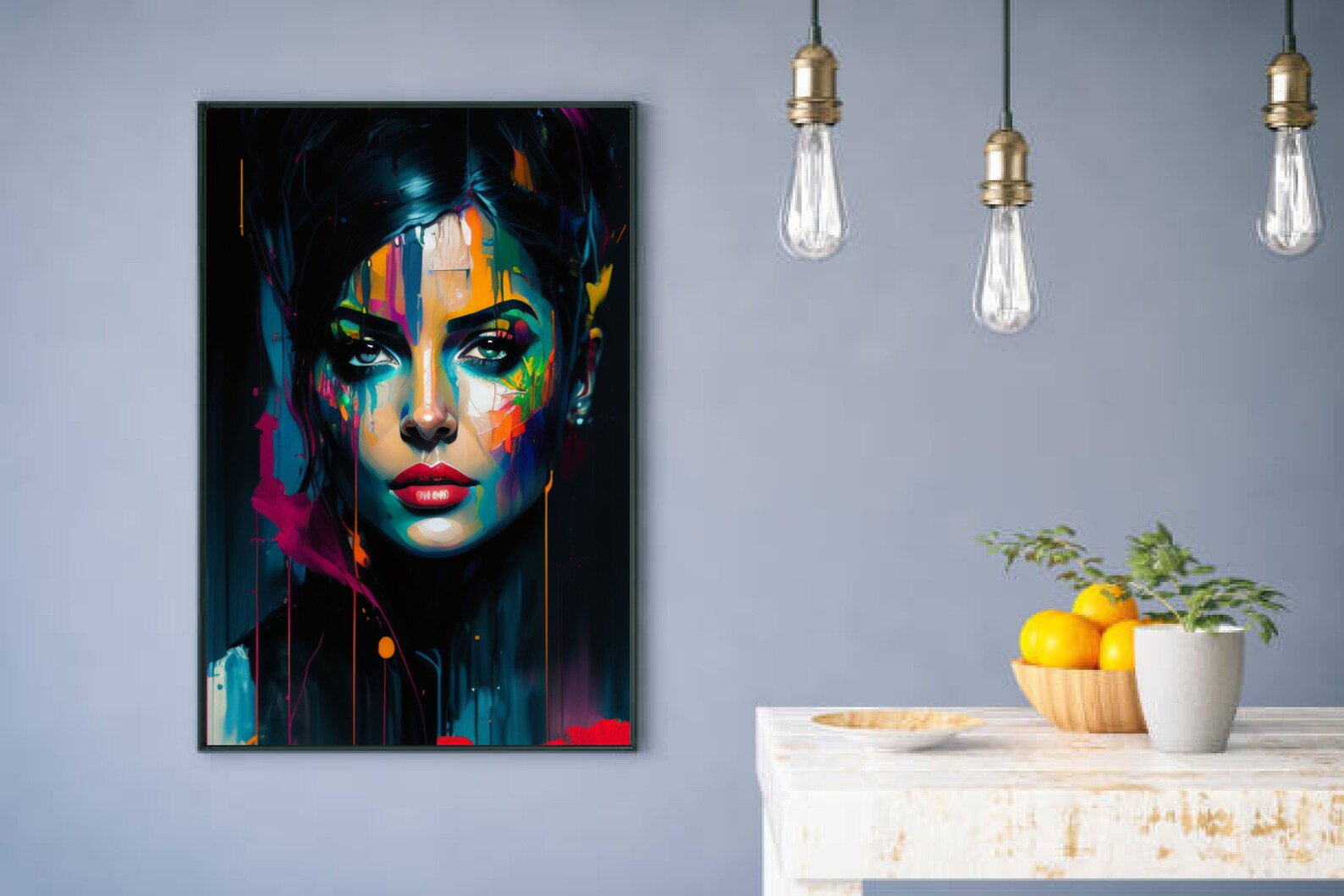 3 in One Painting Digital Art Modern Art Printable Art High Etsy