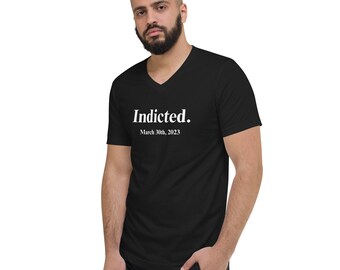 Indicted - The Tee - Black with Times New Roman Font