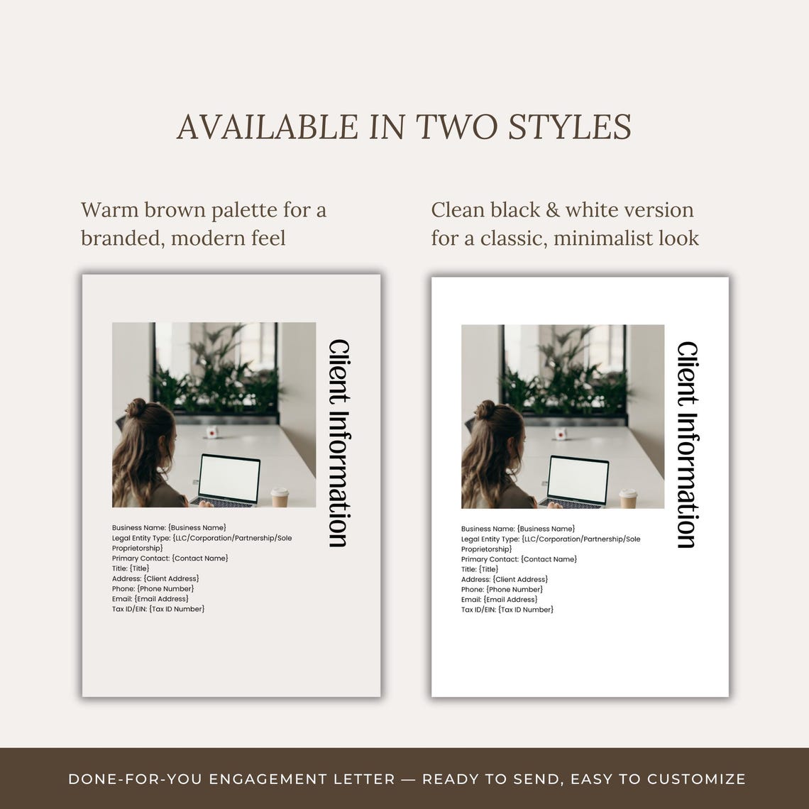 Bookkeeping Services Agreement Template Client Onboarding Guide (canva