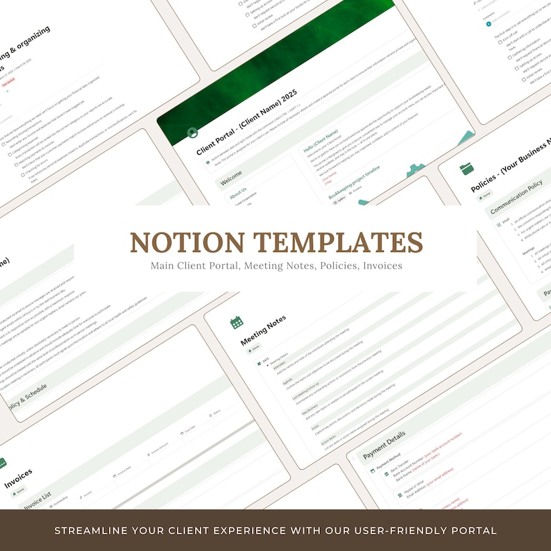 Notion Client Portal Template: Bookkeepers & Accountants Client ...