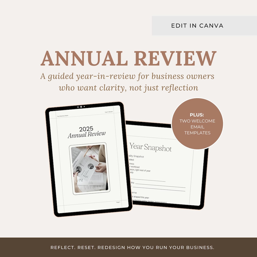 Annual Business Review Template for Solopreneurs & Small Business