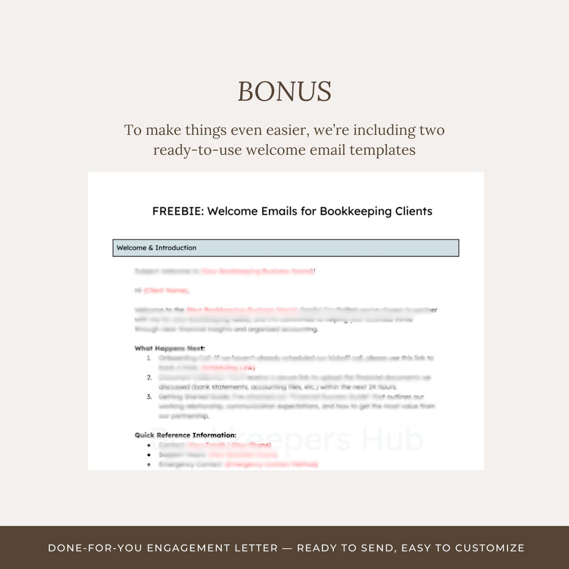 Bookkeeping Services Agreement Template Client Onboarding Guide (canva