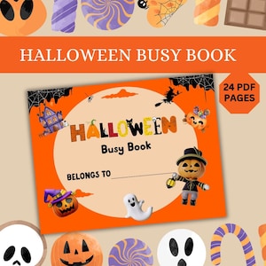 Halloween-Beschäftigungsbuch für Kleinkinder, Kleinkind-Lernmappe, Vorschulaktivitäten für Halloween, Homeschool-Ressourcen, Homeschool-Aktivitäten,