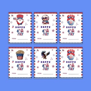 4th of July Classroom Cards, Journal Cards,Patriotic Cards,Digital Cards,Independence Day Cards,Happy 4th of July Cards,Classroom Cards