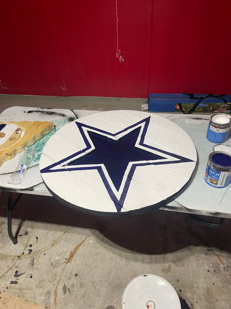 Dallas Cowboys Epoxy Wallart Etsy