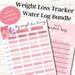 Weekly Water Tracker Printable 30 Day Water Challenge Hydration Tracker ...