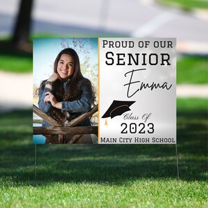 Graduation Yard Sign, High School Graduation Yard Sign, College Graduation Yard Sign, Félicitations Yard Sign - Modèle de téléchargement numérique
