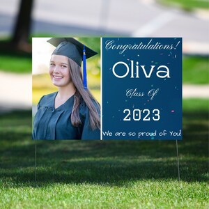 Graduation Yard Sign, High School Graduation Yard Sign, College Graduation Yard Sign, Félicitations Yard Sign - Modèle de téléchargement numérique
